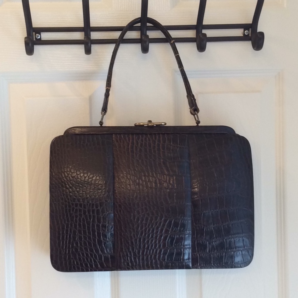 Alligator Leather Vintage Handbag